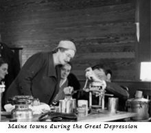Maine towns during the Great Depression