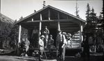 Group: Hikers & Cabin (Untitled) by Bert Call