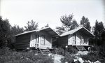 Two Cabins and Trees (Untitled) by Bert Call