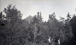 Trees, People, Lines, Mountain (Untitled) by Bert Call