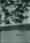 Togue Pond Camps and Canoe from North Shore by Bert Call