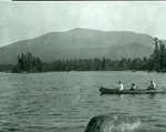 Katahdin from South Shore (of Togue) Near Island and Canoe by Bert Call