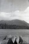 Katahdin from Daicey Pond (Canoes) by Bert Call