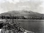 Katahdin with Water and Branches in Foreground by Bert Call