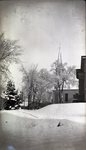 Snow Scene. Universalist Church by Bert Call