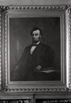 Portrait of Lincoln in Abbott Memorial Library by Bert Call