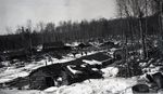 Maine Logging Camp in Winter by Bert Call
