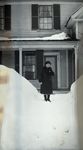 Woman on Winter Sidewalk by Bert Call