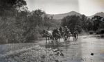 Horse-Drawn Carriage Crossing a Waterway by Bert Call