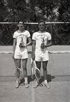 Wassookeag School Tennis Players with Trophies by Bert Call