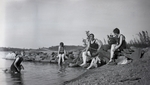 Lake Scene, Playing at the Shore by Bert Call