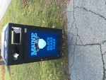 COVID-19 Images_UMaine Black Bears Care Trash Can Sign by Matthew Revitt