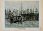 Fishing a herring weir at low tide by T. W. Smillie