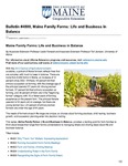 Maine Family Farms: Life and Business in Balance #4800