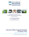 2015-2016 Piscataquis County Cooperative Extension Annual Report by Donna Coffin