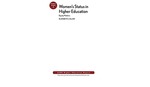 Women's Status in Higher Education: Equity Matters by Elizabeth J. Allan