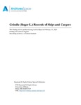 Grindle (Roger L.) Records of Ships and Cargoes, 1840-1939