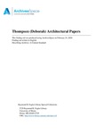 Thompson (Deborah) Architectural Papers
