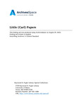 Little (Carl) Papers, 1960-2022 by Special Collections, Raymond H. Fogler Library, University of Maine