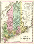 A New Map of Maine by H.S. Tanner by Henry Schenck Tanner