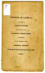 A Schedule of Lands, &c. to be Sold at Publick Auction on the Floor of the Exchange Coffee House, in Boston, by the Proprietors of the Kennebeck Purchase, on Monday, the Twenty-second Day of January, 1816