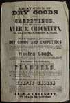 Ayer & Crockett Dry Goods Advertising Broadside