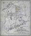 Map of the Seat of War showing the Disputed Territory and the Boundary lines claimed by Maine & Great Britain and that proposed by the King of the Netherlands by Wilbur Curtiss