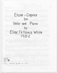 Etude - Caprice for Violin and Piano