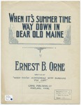 When It's Summer Time Way Down in Dear Old Maine
