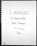 2 Prophecies for Cello and Piano