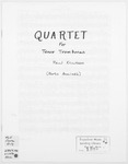 Quartet : for Tenor Trombones