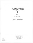 Sonatina I for Piano