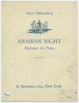 Arabian Night : Romance for Piano