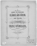 Klange Aus Suden by Fritz Spindler