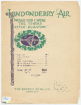 Londonderry Air: Would God I Were the Tender Apple-Blossom