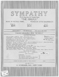 Sympathy : waltz-song from the comedy-opera "The firefly" by Otto Harbach and Rudolf Friml