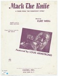 Mack the Knife by Louis Armstrong, Kurt Weill, Blitzstein, and Bertolt Brecht