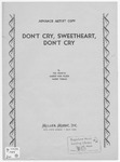 Don't Cry, Sweetheart, Don't Cry
