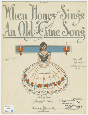 When Honey sings an old time Song, etc. [Song.] : Joseph B Carey:  : Books