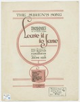 The Siren's Song by Jerome Kern and P. G Wodehouse