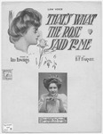 That's What The Rose Said To Me by Leo Edwards and B. F. Barnett