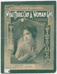 What More Can A Woman Give by Lewis Porter and Monroe H. Rosenfeld