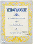 The Yellow And Blue by Balfe and Charles M Gayley