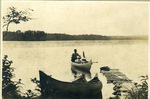 Joseph Emery Smart, Jr. Paddling a Canoe