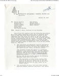 Letter from Ronald Banks, Assistant to President Libby, on Recommendations by the Civil Rights Committee, 1968 by Ronald F. Banks