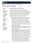 The Racial Justice Challenge created by the University of Maine's Raymond H. Fogler Library and the Office for Diversity and Inclusion in Fall 2020