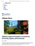 The University of Maine News article on 