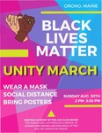 Black Lives Matter Unity March Poster