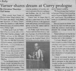 Maine Campus_Varner shares dream at Curry prologue