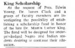 Maine Campus_ King Scholarship